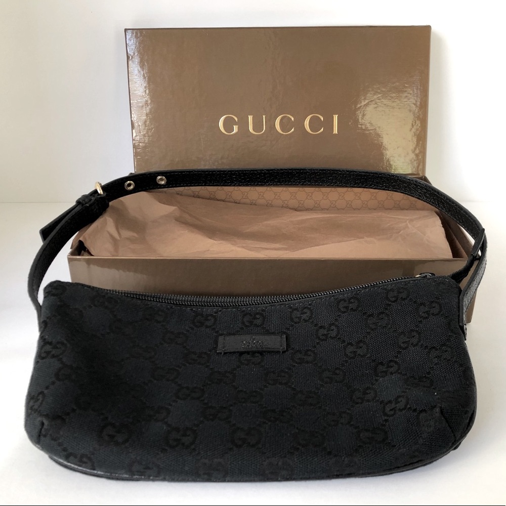 Gucci Pochette GG Monogram Canvas Shoulder Bag